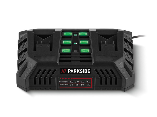 Bild 1 von PARKSIDE® 20 V Akku-Doppelladegerät »PDSLG 20 A1«, 4,5 A