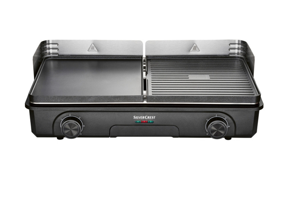 Bild 1 von SILVERCREST® KITCHEN TOOLS Tischgrill »STG 2200 A1«, mit zwei separaten Grillflächen,  247 x
