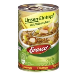 Erasco Suppe oder 1 Portion Eintopf