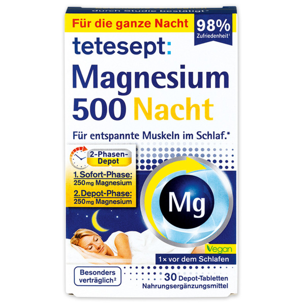 Bild 1 von Tetesept Magnesium 500 Nacht