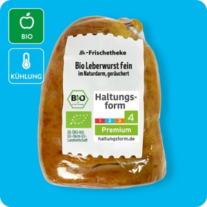   Bio-Leber- oder Rotwurst im Naturdarm, Haltungsform 4: Premium⁵