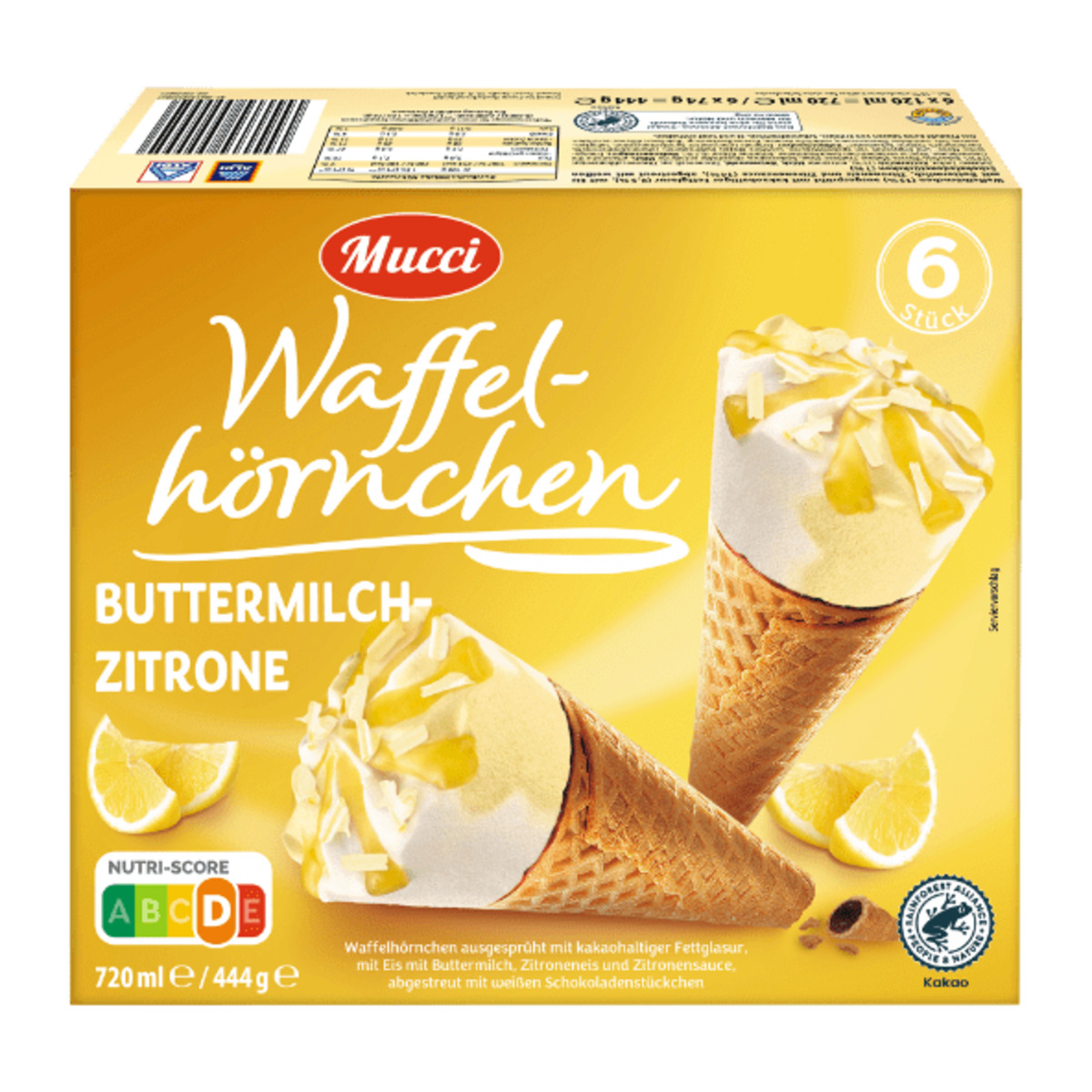 Bild 3 von MUCCI Waffelhörnchen 720ml Buttermilch-Zitrone