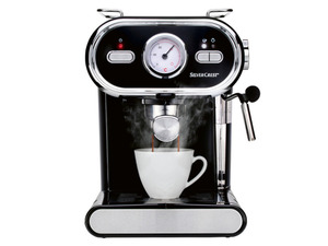 SILVERCREST® KITCHEN TOOLS Espressomaschine »SEM 1100 E1«, schwarz, 1100 W