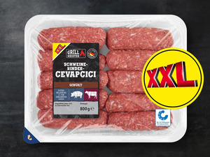 Grillmeister Schweine-Rinder-Cevapcici XXL,  800 g