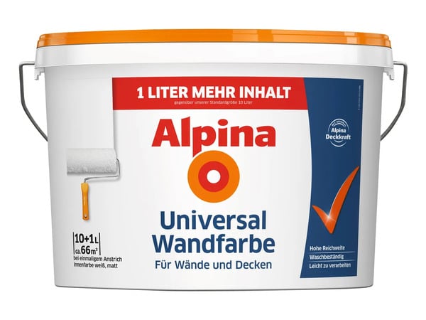 Bild 1 von ALPINA Universal-Wandfarbe,  11 l