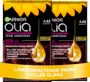 Garnier Olia Dauerhafte Haarfarbe Coloration 4.62 Kaschmirrot Vorteilsset