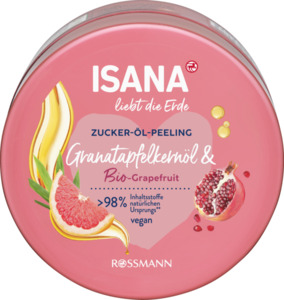 ISANA liebt die Erde Peeling Granatapfel & Bio-Grapefruit, 230 g