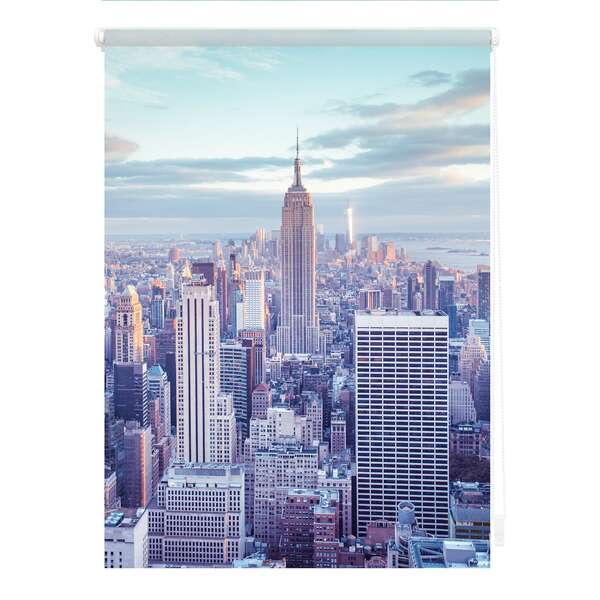 Bild 1 von Lichtblick Rollo Klemmfix, ohne Bohren, blickdicht, New York - Blau