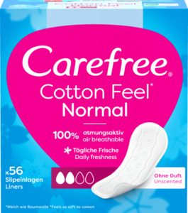 Carefree Slipeinlagen Cotton Feel Normal