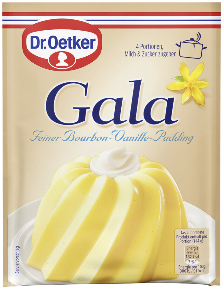 Bild 1 von Dr.Oetker Gala Puddingpulver Bourbon-Vanille 3ST 111G