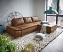 Bild 1 von Ecksofa Abilene 260x175 cm Braun Ottomane variabel mit Schlaffunktion