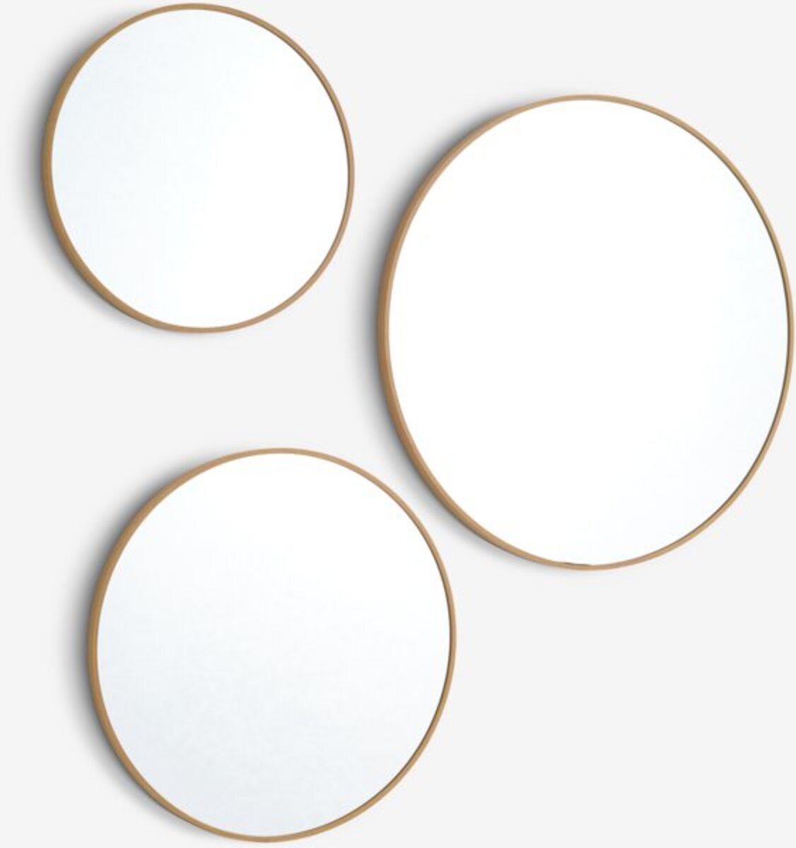 Bild 1 von Spiegel SANDAGER 3 Stk/Pck eichenfarben