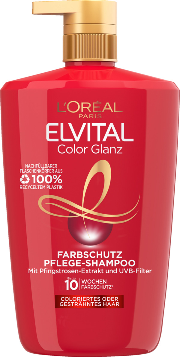 Bild 1 von L’Oréal Paris Elvital Color Glanz Pflege-Shampoo, 1.000 ml