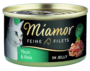 Katzennassfutter Feine Filets Thunfisch und Reis 100 g Miamor 100 g