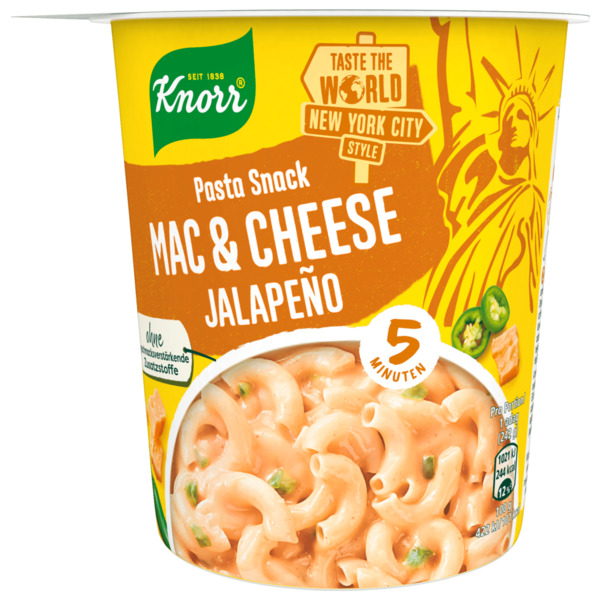 Bild 1 von Knorr Pasta Snack Mac&Cheese Jalapeno 62g