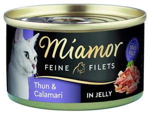 Katzannassfutter Feine Filets Thunfisch und Calamari 100 g Miamor 100 g