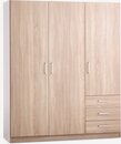 Bild 1 von Kleiderschrank FANDRUP 145x176 3Tü 3Schubl eichenfarben hell