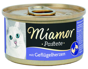 Miamor Pastete Geflügelherzen 85 g