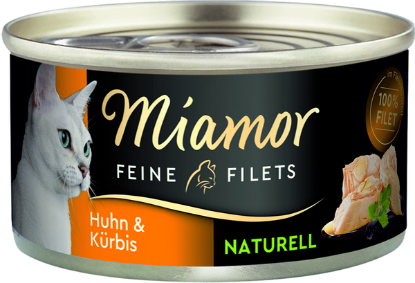 Bild 1 von Miamor Katzennassfutter Feine Filets naturelle Huhn und Kürbis 80 g