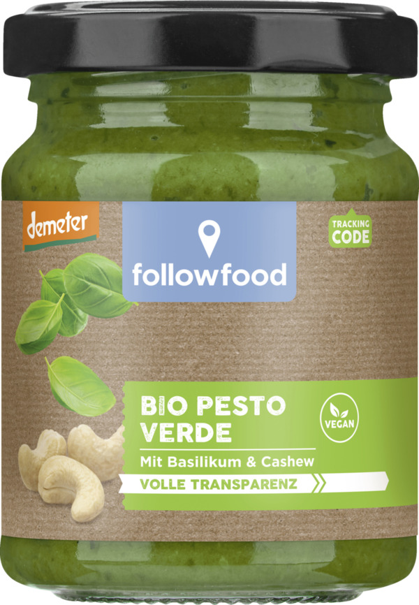 Bild 1 von followfood Bio Pesto Verde, 130 g