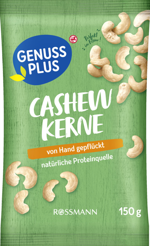 Bild 1 von GENUSS PLUS Cashewkerne, 150 g