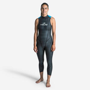 Neoprenanzug Freiwasserschwimmen ärmellos OWS 500 Neopren 2/2 mm Damen