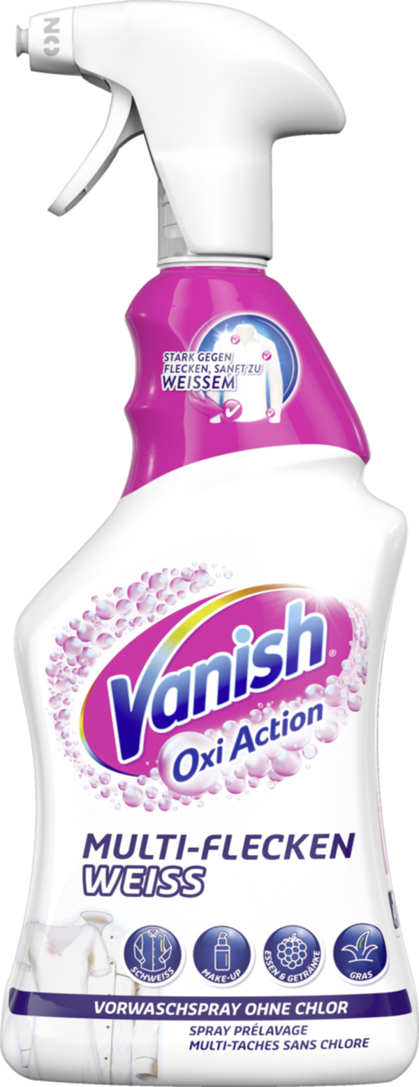 Bild 1 von Vanish Oxi Action Multi-Flecken-Vorwaschspray Weiß, 750 ml