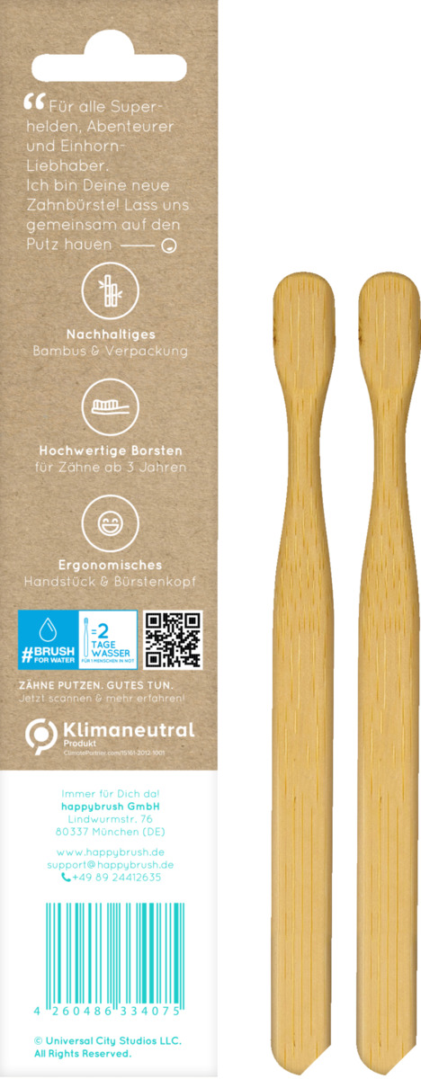 Bild 1 von happybrush Bambuszahnbürste Agnes Junior