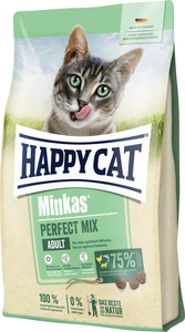 HappyCat Minkas Trockenfutter Perfect Mix Geflügel Fisch und Lamm 10 kg