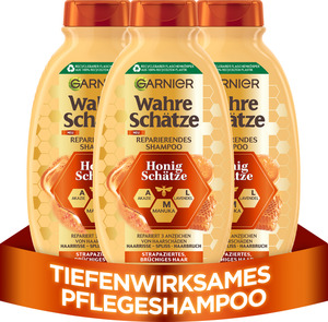 Garnier Wahre Schätze Reparierendes Shampoo Honig Schätze Vorteilsset, 750 ml