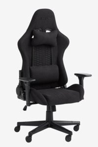 Gaming-Stuhl NIBE Stoff schwarz/schwarz