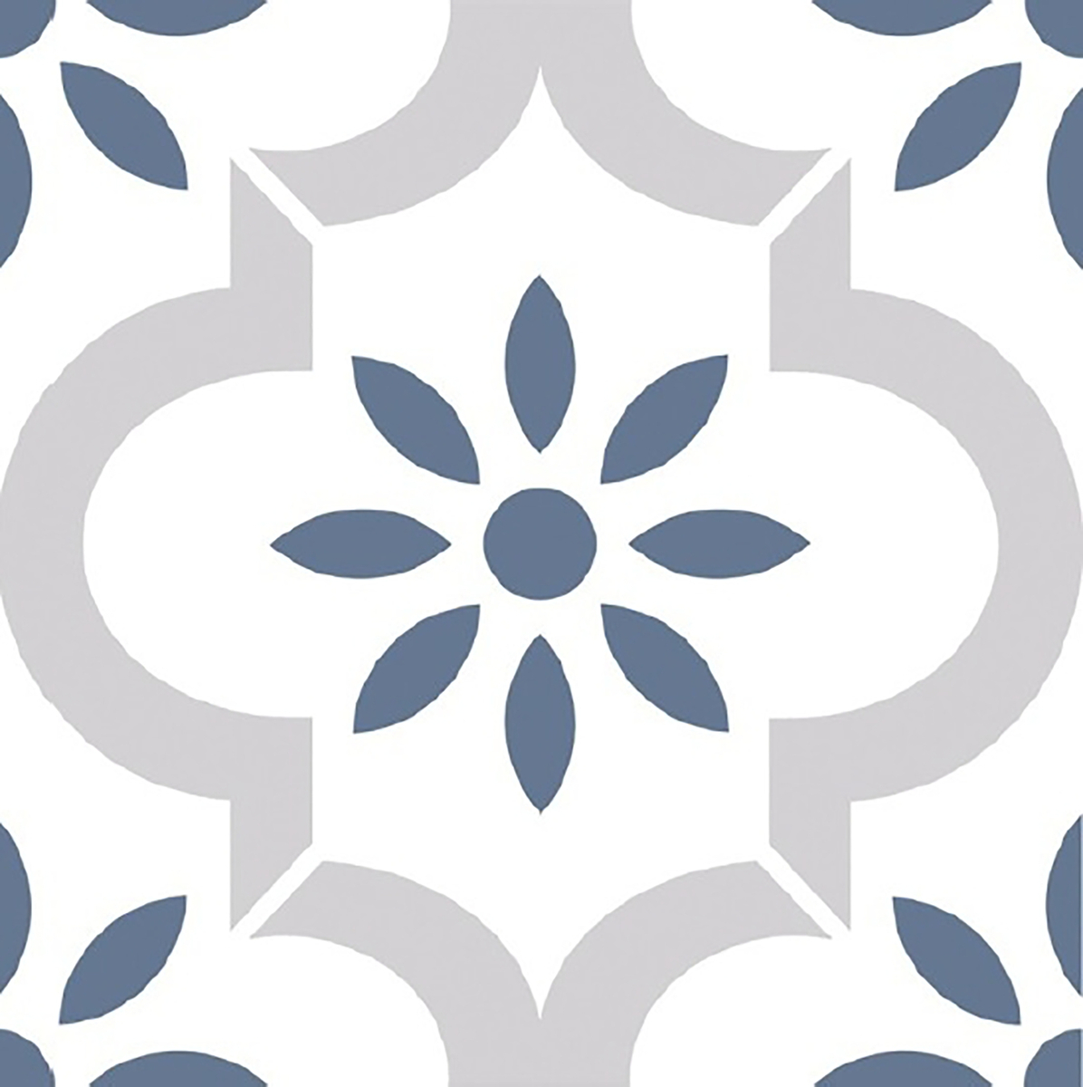Bild 1 von Bodenfliese Feinsteinzeug Casablanca Asolo 20 x 20 cm weiß-blau