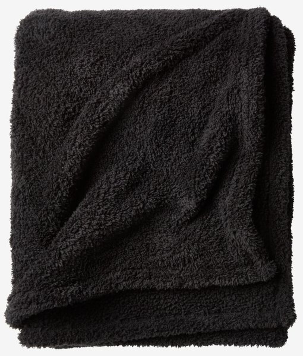 Bild 1 von Kuscheldecke HASSELURT 130x170 Fleece schwarz
