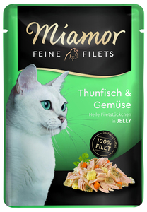 Miamor Feine Filets Thunfisch und Gemüse Katzenfutter 100 g