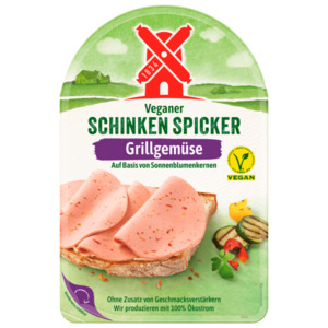 Rügenwalder Mühle Veganer Schinken Spicker mit Grillgemüse 80g