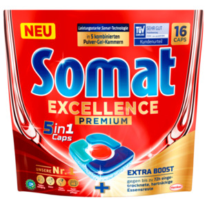 Somat Excellence Premium 5in1 16 Spülmaschinencaps 297,6g