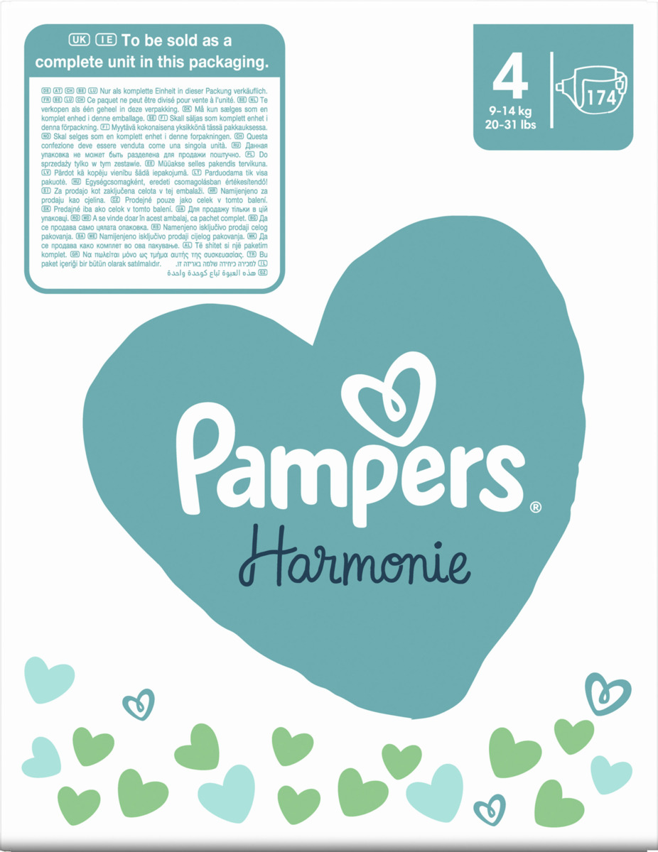 Bild 3 von Pampers Harmonie Windeln Gr.4 (9-14 kg) Monatsbox