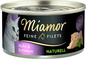 Miamor Katzennassfutter Feine Filets naturelle Huhn und Schinken 80 g