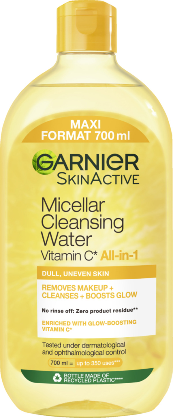 Bild 1 von Garnier SkinActive Mizellen Reinigungswasser All-in-1 Vitamin C, 700 ml