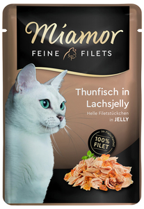 Miamor Feine Filets Thunfisch in Lachsjelly Katzenfutter 100 g