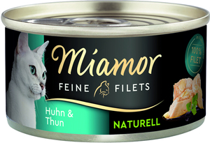 Miamor Katzennassfutter Feine Filets naturelle Huhn und Thunfisch 80 g