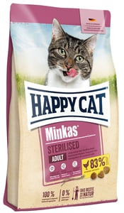 HappyCat Katzenfutter Minkas Sterilised Geflügel 10 kg