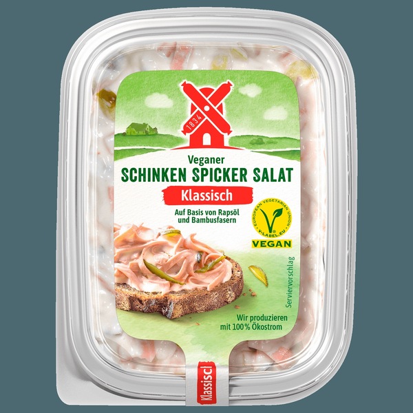 Bild 1 von Rügenwalder Mühle Schinken Spicker Salat Vegan 150g