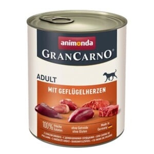 animonda GranCarno Original Adult Geflügelherzen 6x800 g