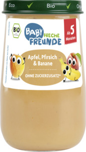 Freche Freunde Bio Baby Apfel, Pfirsich & Banane, 190 g