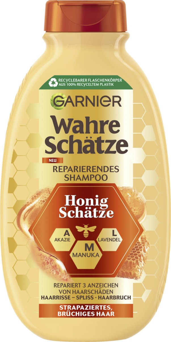 Bild 1 von Garnier Wahre Schätze Reparierendes Shampoo Honig Schätze, 250 ml