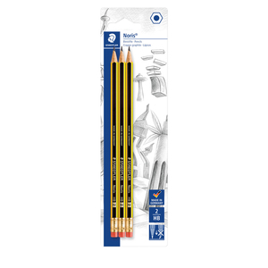 Staedtler Noris Bleistifte 3er mit Radiertip