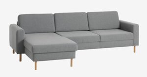 Sofa SVALBARD Chaiselongue hellgrau