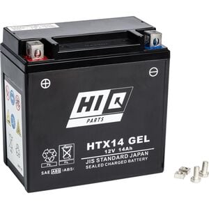 Hi-Q Batterie AGM Gel geschlossen HTX14-BS, 12V, 12Ah (YTX14-BS)