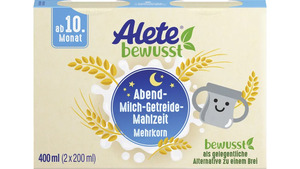 Alete Beikost Abend-Milch-Getreide Mahlzeit Mehrkorn zum Trinken